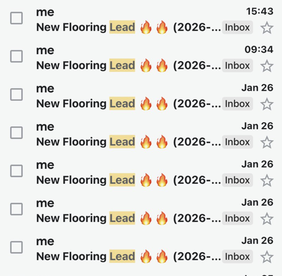 16 leads in inbox from $105 ad spend